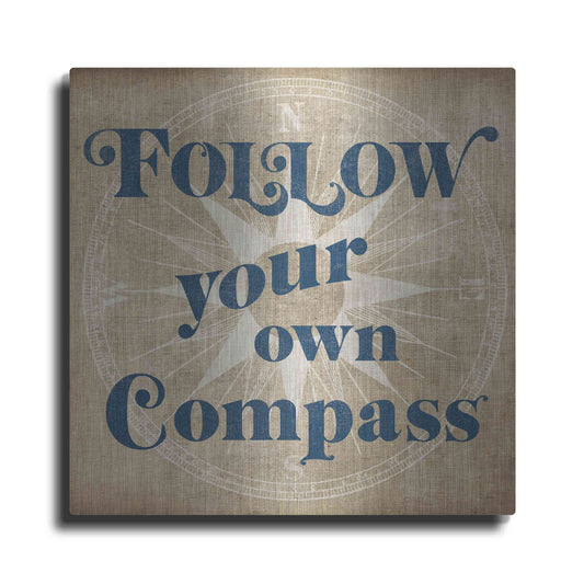 Luxe Metal Art 'Burlap World Map III' by Sue Schlabach, Metal Wall Art