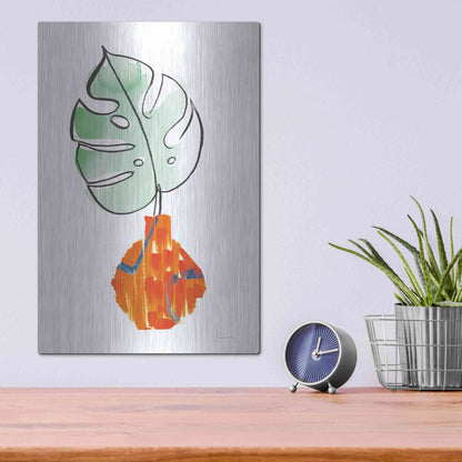 Luxe Metal Art 'Vase Phase I' by Sue Schlabach, Metal Wall Art,12x16