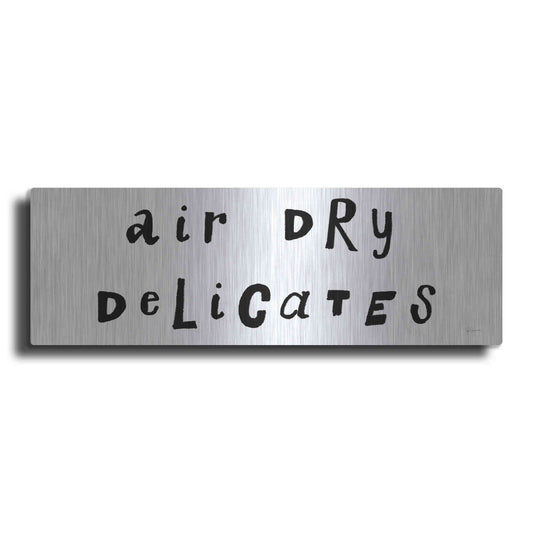 Luxe Metal Art 'Laundry Room Delicates' by Sue Schlabach, Metal Wall Art