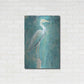 Luxe Metal Art 'Coastal Egret I Dark' by Sue Schlabach, Metal Wall Art,24x36