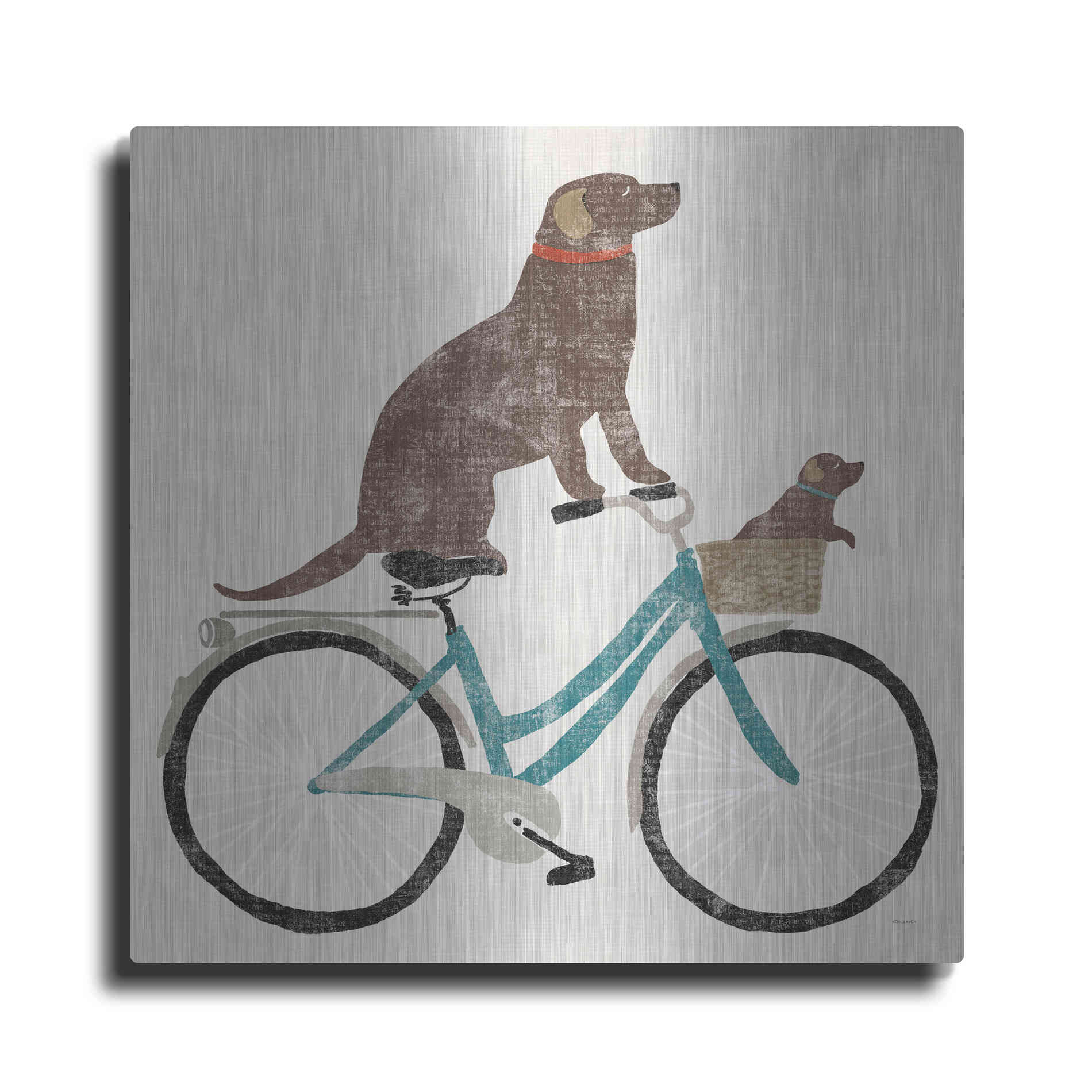 Luxe Metal Art 'Lab Ride' by Sue Schlabach, Metal Wall Art