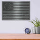 Luxe Metal Art 'Slate American Flag' by Sue Schlabach, Metal Wall Art,16x12