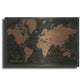 Luxe Metal Art 'World Map Industrial' by Sue Schlabach, Metal Wall Art