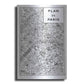 Luxe Metal Art 'Inverted Paris Map' by Sue Schlabach, Metal Wall Art