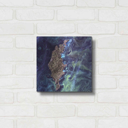Luxe Metal Art 'Earth As Art: Van Gogh From Space' Metal Wall Art,12x12