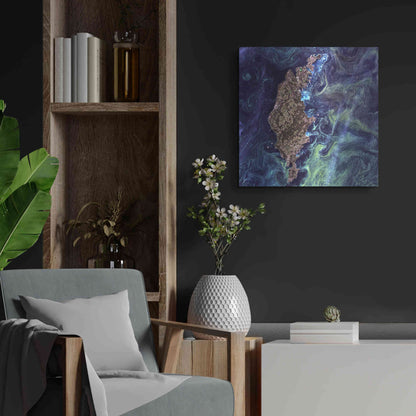 Luxe Metal Art 'Earth As Art: Van Gogh From Space' Metal Wall Art,24x24