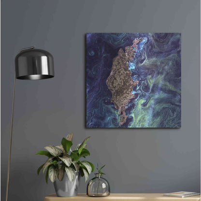 Luxe Metal Art 'Earth As Art: Van Gogh From Space' Metal Wall Art,24x24