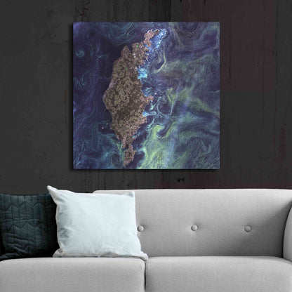 Luxe Metal Art 'Earth As Art: Van Gogh From Space' Metal Wall Art,36x36