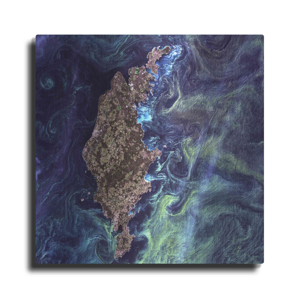 Luxe Metal Art 'Earth As Art: Van Gogh From Space' Metal Wall Art