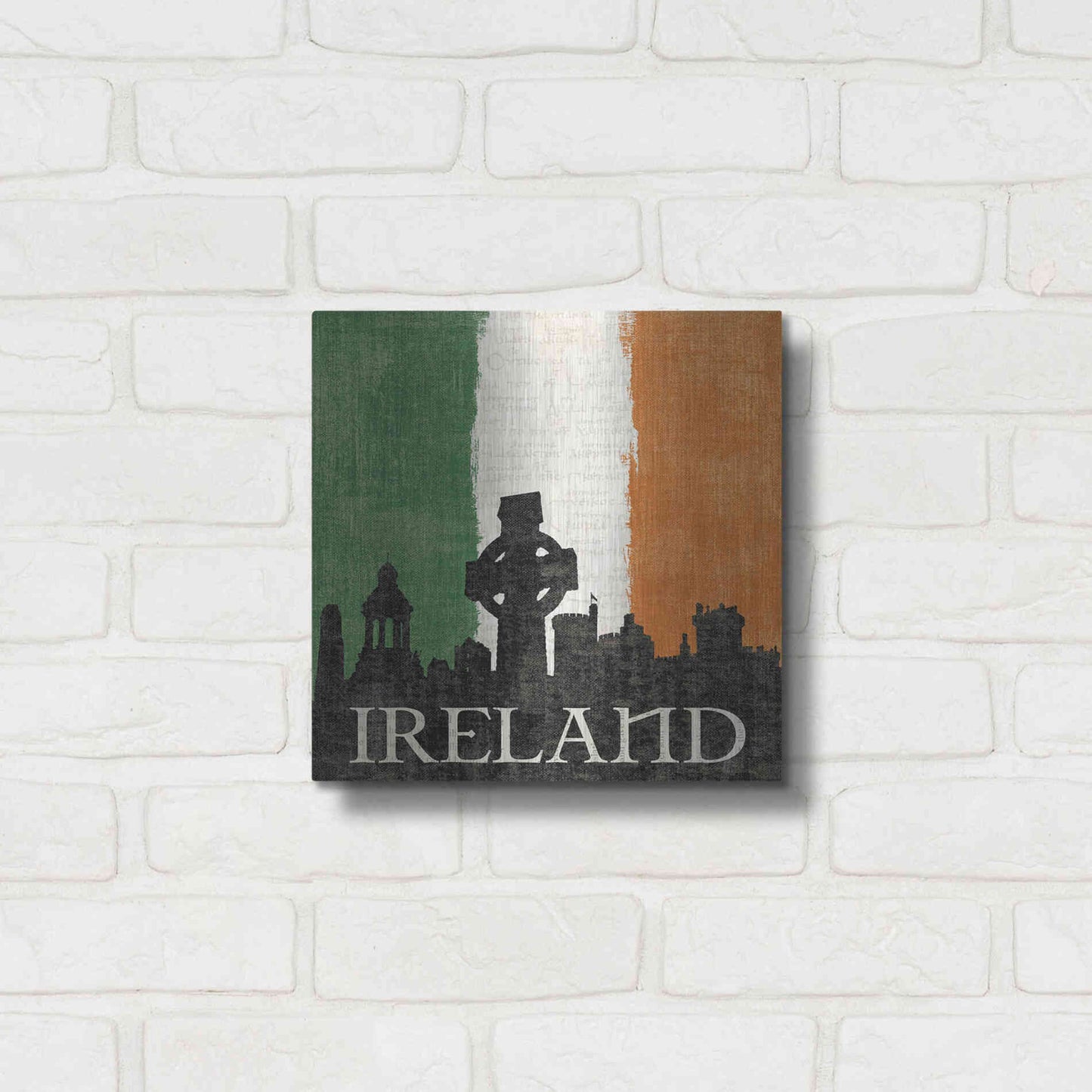 Luxe Metal Art 'Ireland' by Moira Hershey, Metal Wall Art,12x12
