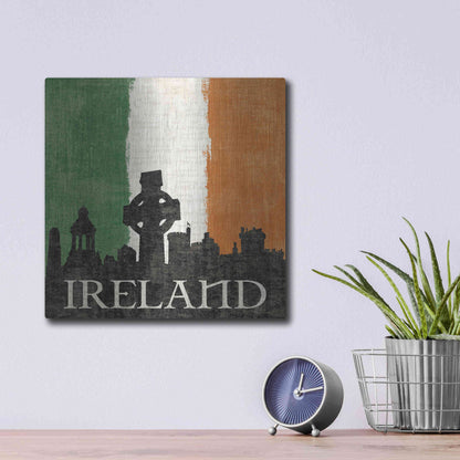 Luxe Metal Art 'Ireland' by Moira Hershey, Metal Wall Art,12x12