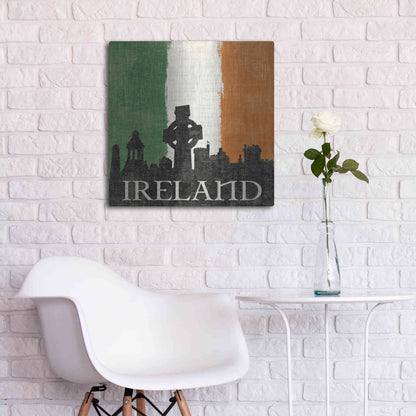 Luxe Metal Art 'Ireland' by Moira Hershey, Metal Wall Art,24x24