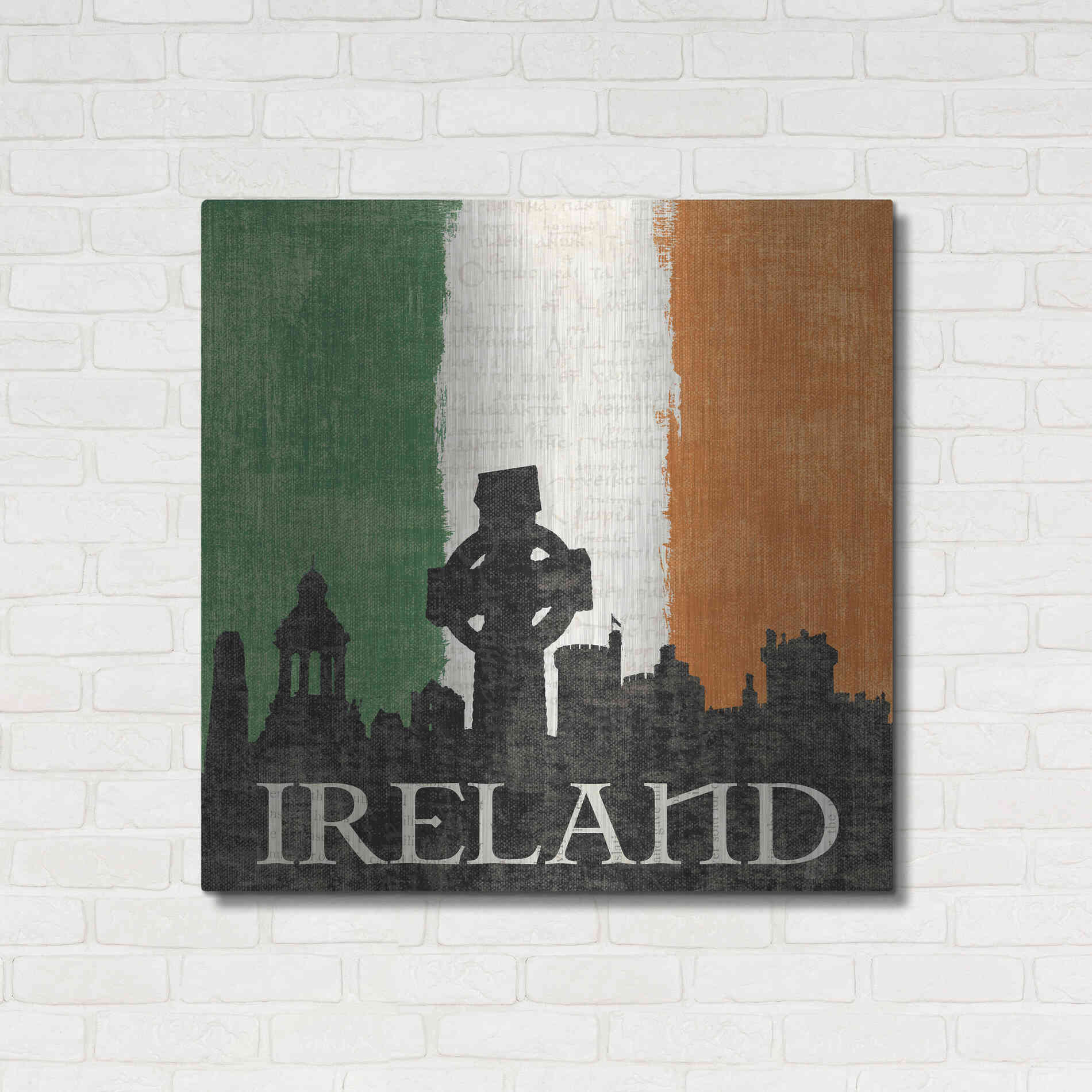 Luxe Metal Art 'Ireland' by Moira Hershey, Metal Wall Art,36x36