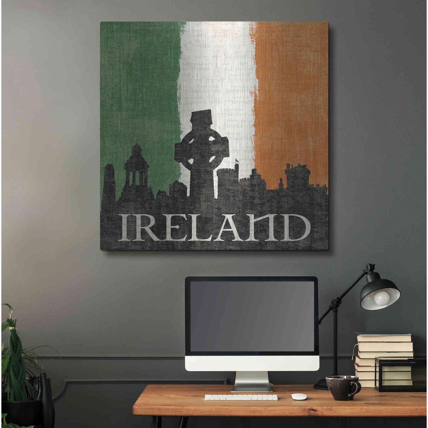 Luxe Metal Art 'Ireland' by Moira Hershey, Metal Wall Art,36x36