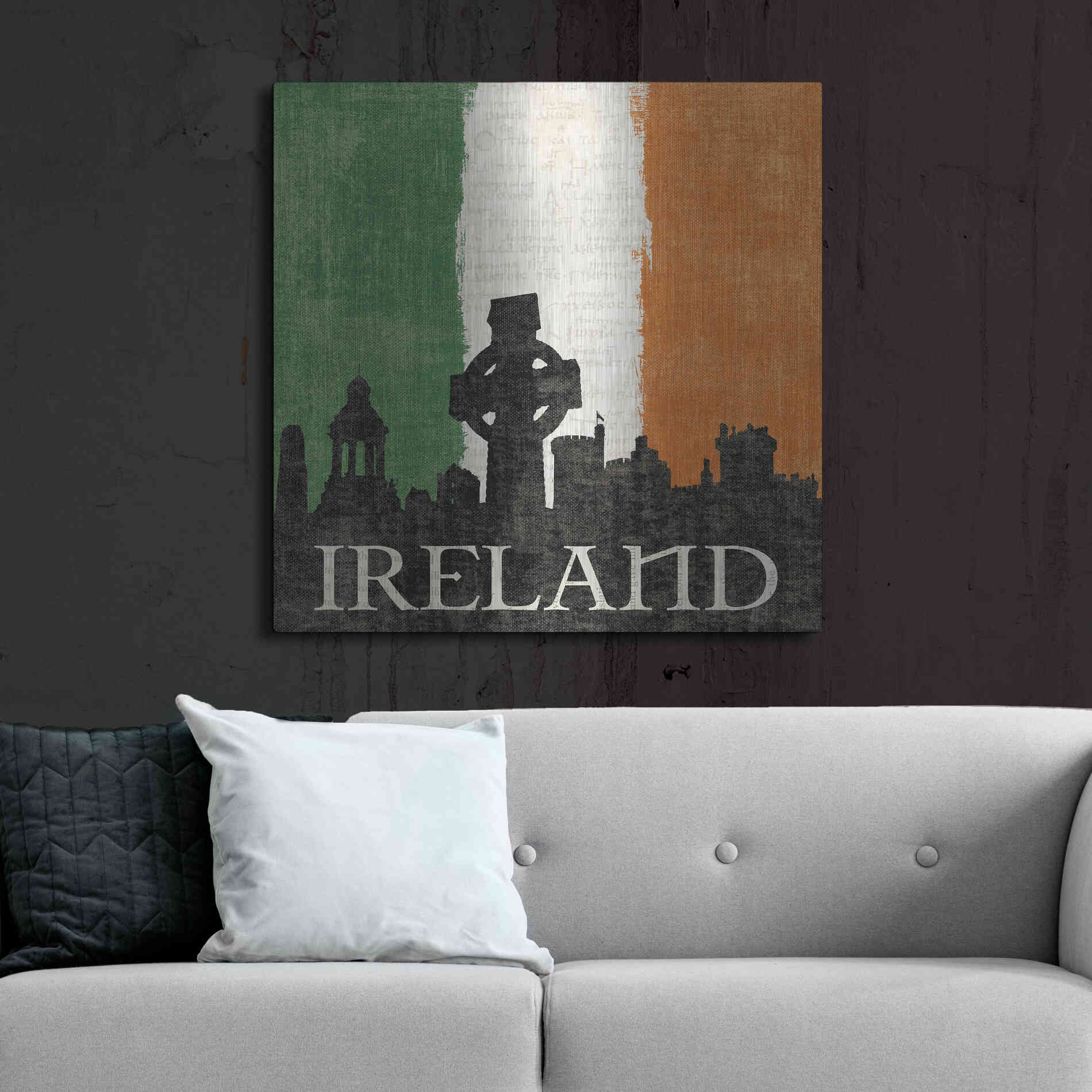 Luxe Metal Art 'Ireland' by Moira Hershey, Metal Wall Art,36x36