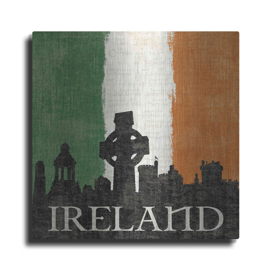 Luxe Metal Art 'Ireland' by Moira Hershey, Metal Wall Art