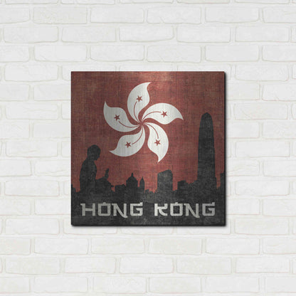 Luxe Metal Art 'Hong Kong' by Moira Hershey, Metal Wall Art,24x24