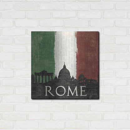 Luxe Metal Art 'Rome' by Moira Hershey, Metal Wall Art,24x24