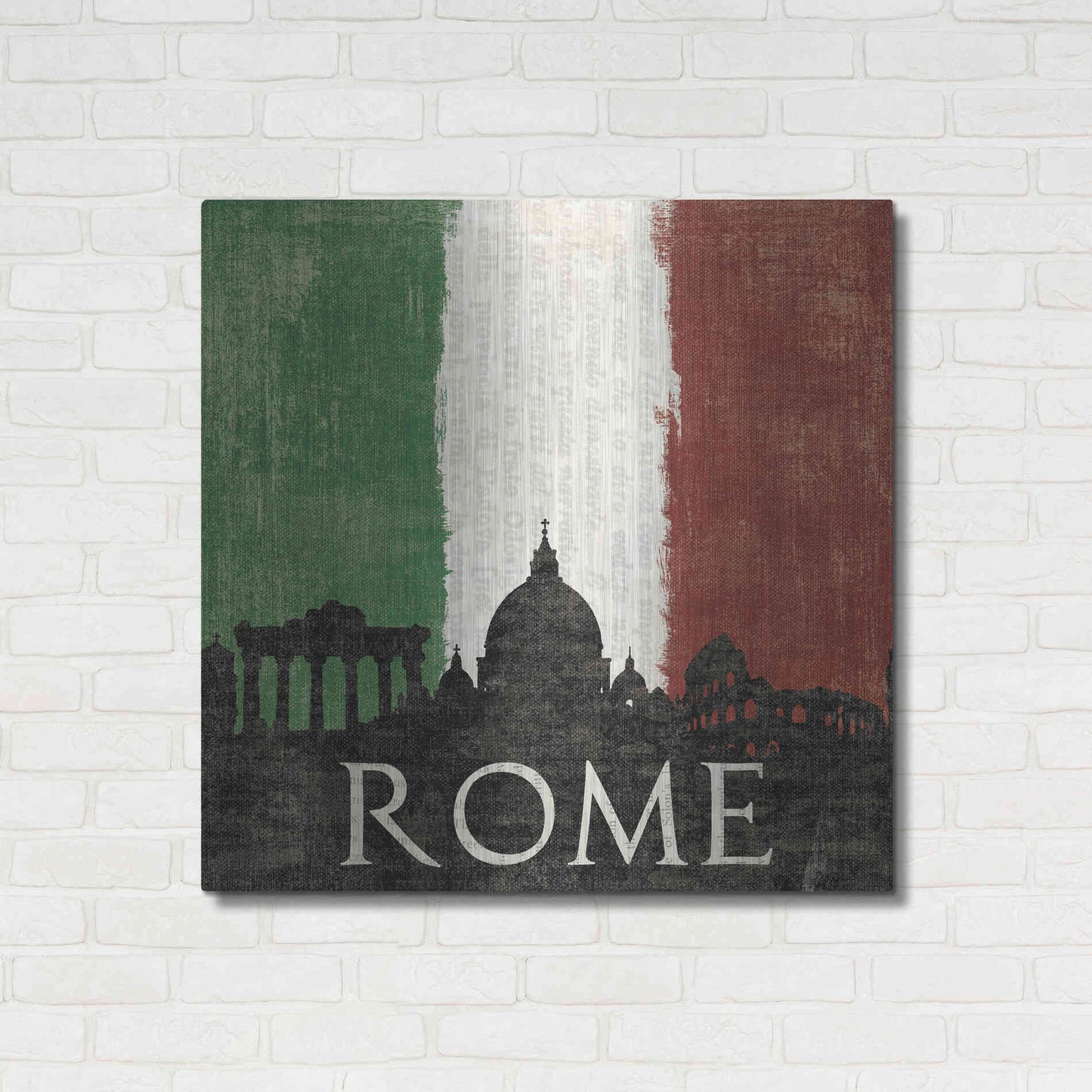 Luxe Metal Art 'Rome' by Moira Hershey, Metal Wall Art,36x36