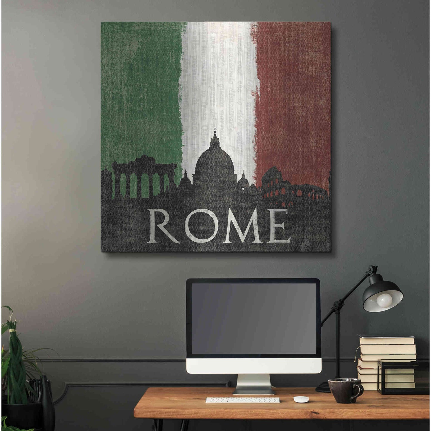 Luxe Metal Art 'Rome' by Moira Hershey, Metal Wall Art,36x36