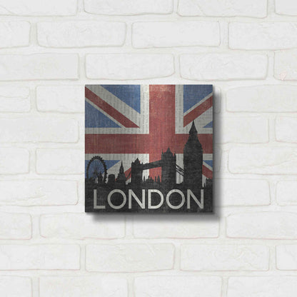 Luxe Metal Art 'London ' by Moira Hershey, Metal Wall Art,12x12