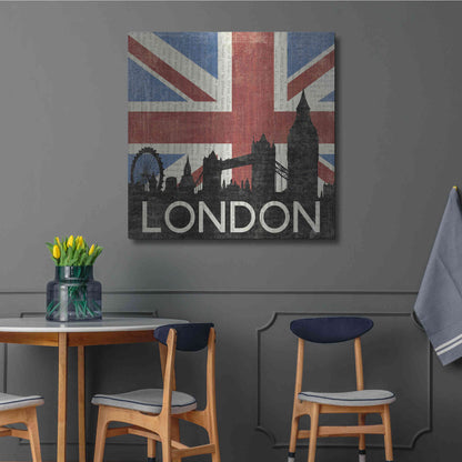 Luxe Metal Art 'London ' by Moira Hershey, Metal Wall Art,36x36