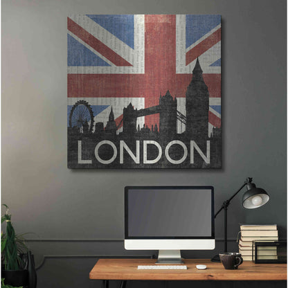 Luxe Metal Art 'London ' by Moira Hershey, Metal Wall Art,36x36