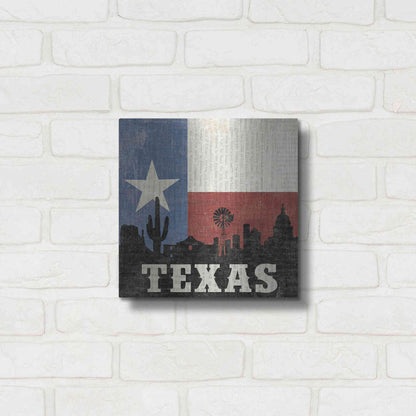 Luxe Metal Art 'Texas' by Moira Hershey, Metal Wall Art,12x12