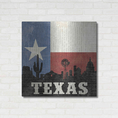 Luxe Metal Art 'Texas' by Moira Hershey, Metal Wall Art,36x36