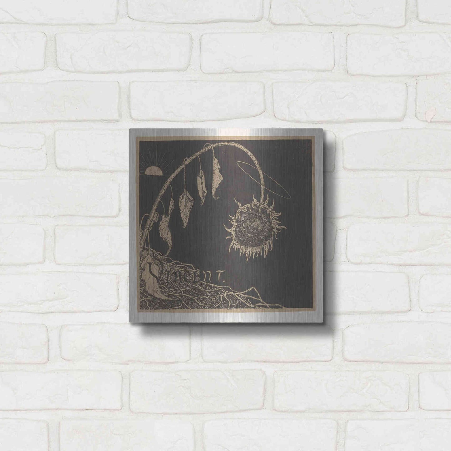 Luxe Metal Art 'Tentoonstelling der Nagelaten Werken Van Vincent Van Gogh, Amsterdam' by Richard Roland Holst, Metal Wall Art,12x12