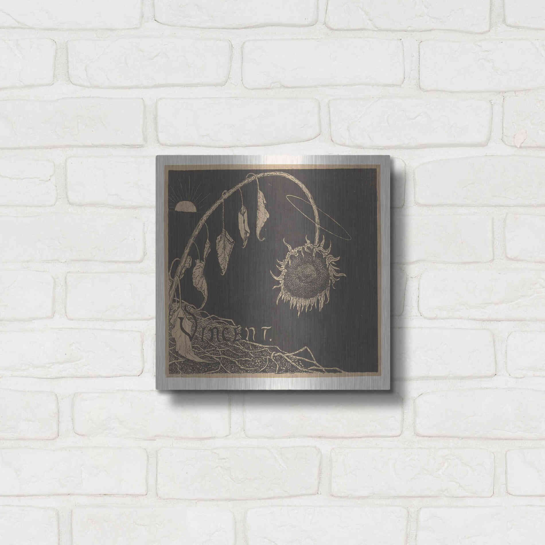 Luxe Metal Art 'Tentoonstelling der Nagelaten Werken Van Vincent Van Gogh, Amsterdam' by Richard Roland Holst, Metal Wall Art,12x12