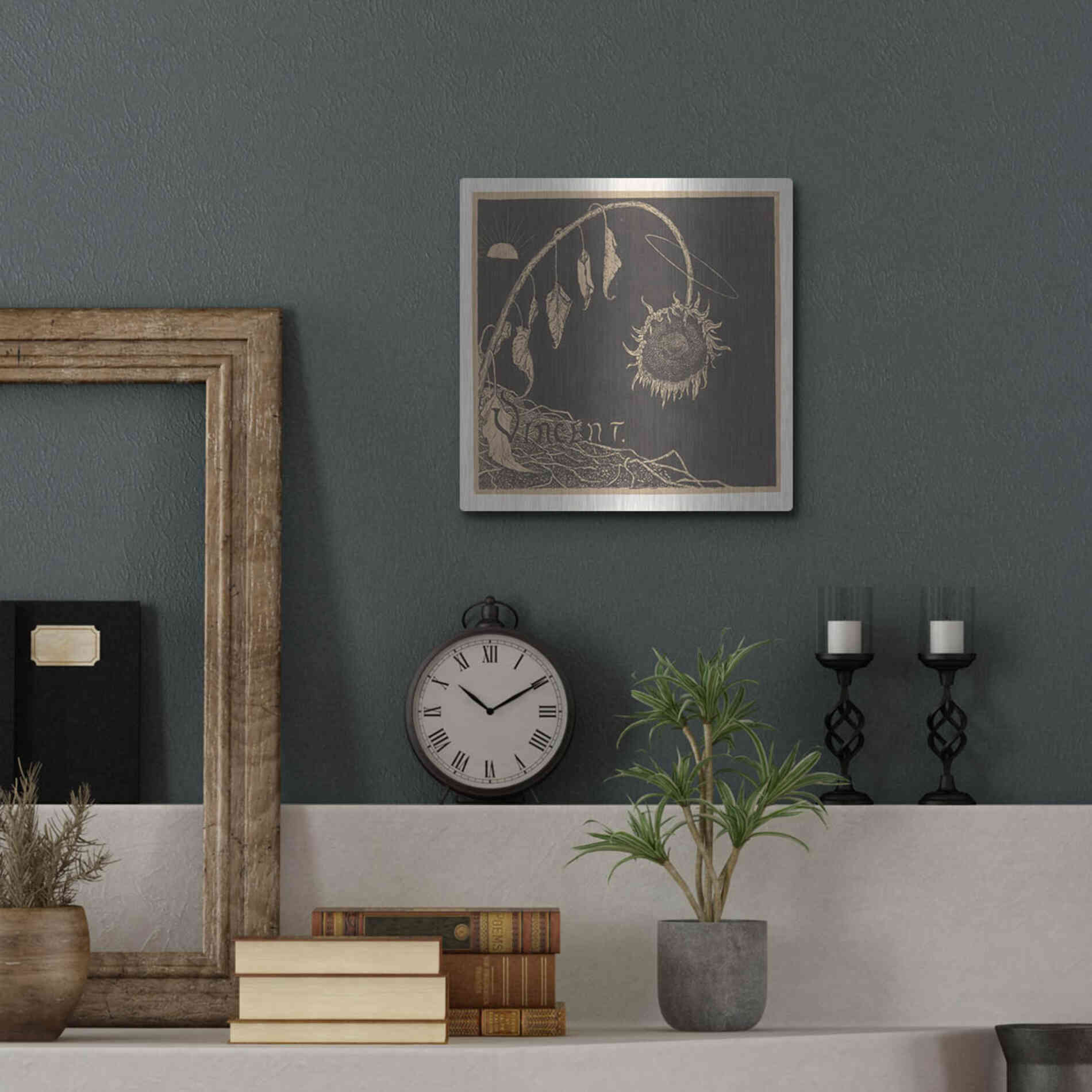 Luxe Metal Art 'Tentoonstelling der Nagelaten Werken Van Vincent Van Gogh, Amsterdam' by Richard Roland Holst, Metal Wall Art,12x12