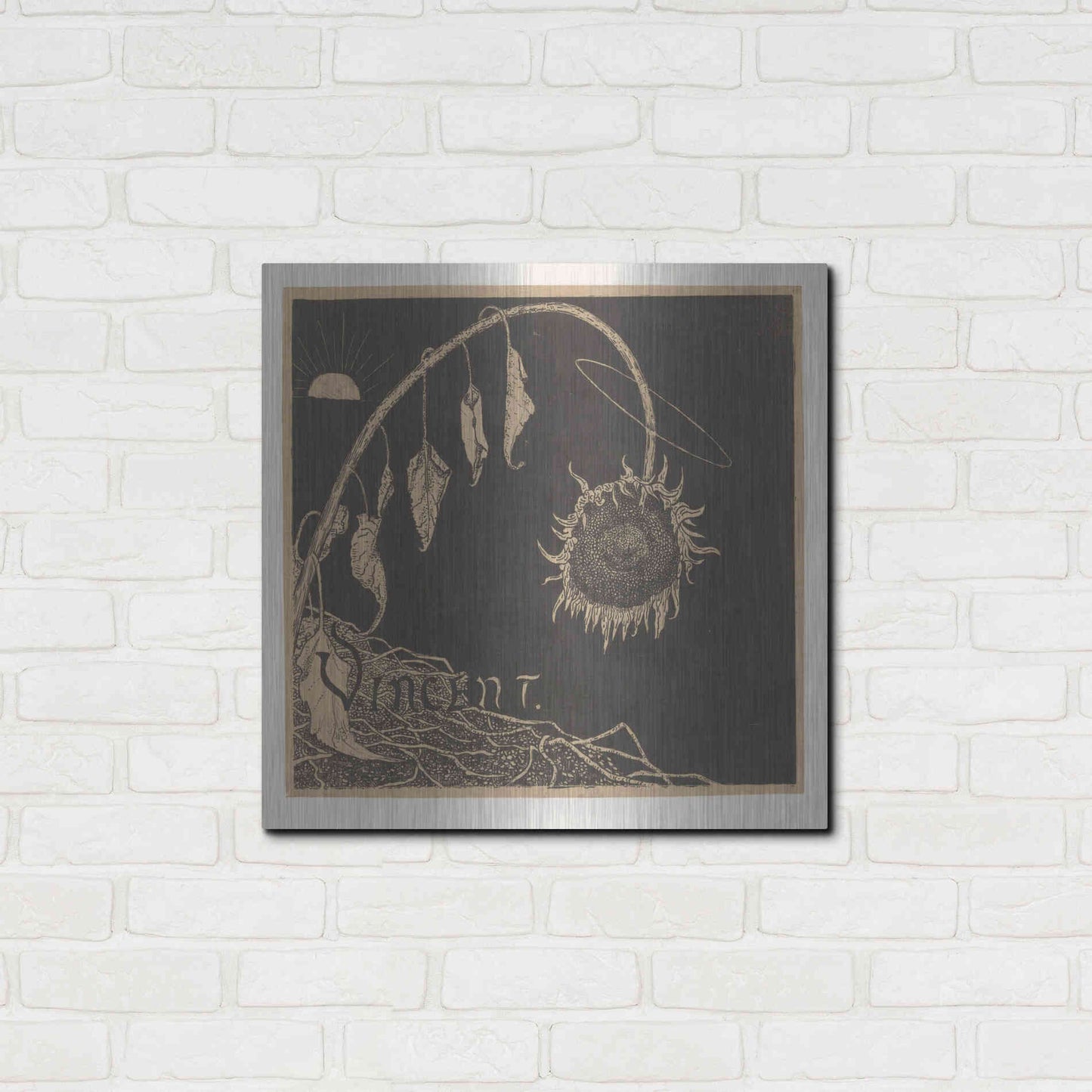 Luxe Metal Art 'Tentoonstelling der Nagelaten Werken Van Vincent Van Gogh, Amsterdam' by Richard Roland Holst, Metal Wall Art,24x24