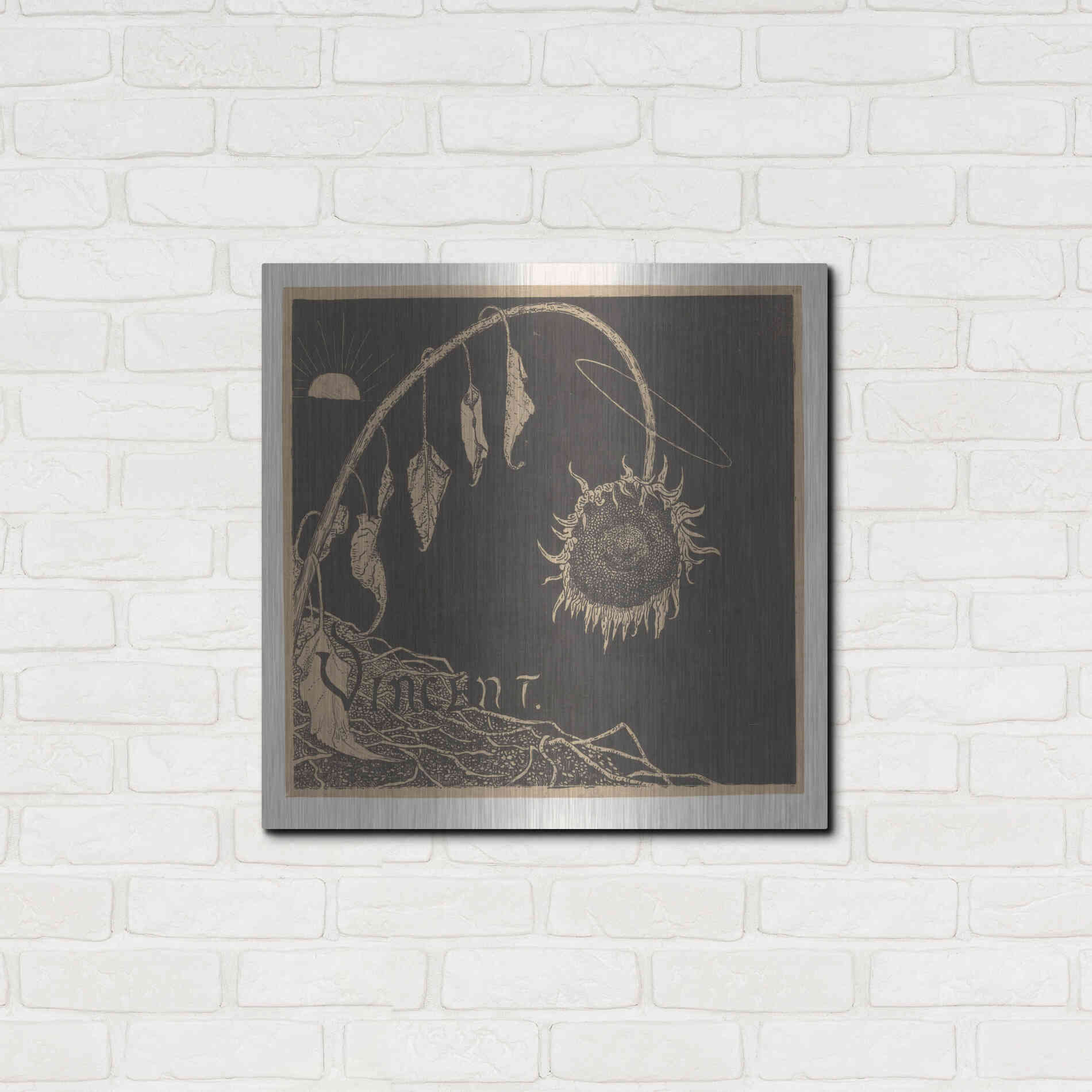 Luxe Metal Art 'Tentoonstelling der Nagelaten Werken Van Vincent Van Gogh, Amsterdam' by Richard Roland Holst, Metal Wall Art,24x24