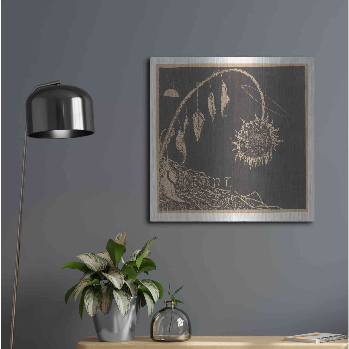 Luxe Metal Art 'Tentoonstelling der Nagelaten Werken Van Vincent Van Gogh, Amsterdam' by Richard Roland Holst, Metal Wall Art,24x24