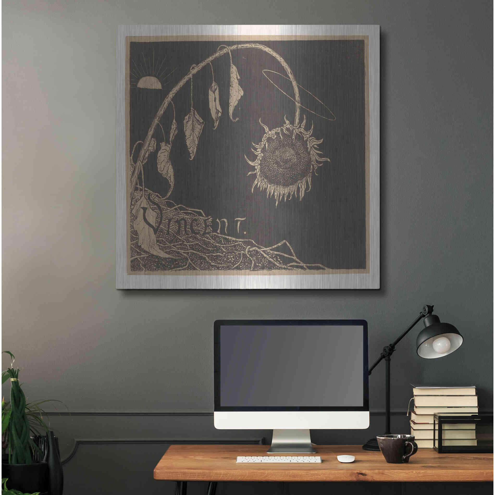 Luxe Metal Art 'Tentoonstelling der Nagelaten Werken Van Vincent Van Gogh, Amsterdam' by Richard Roland Holst, Metal Wall Art,36x36