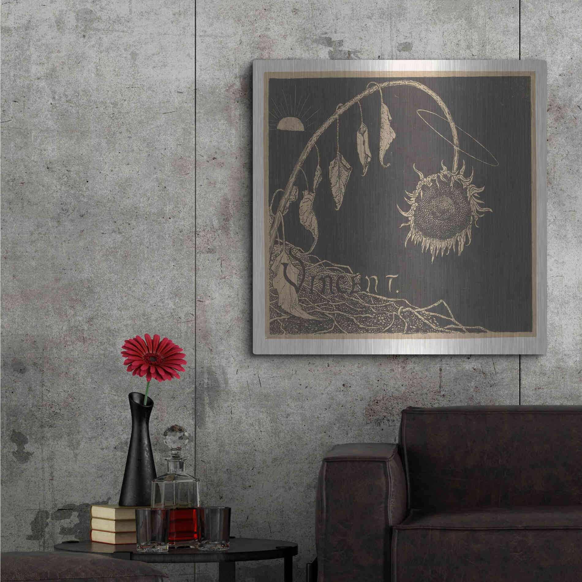 Luxe Metal Art 'Tentoonstelling der Nagelaten Werken Van Vincent Van Gogh, Amsterdam' by Richard Roland Holst, Metal Wall Art,36x36