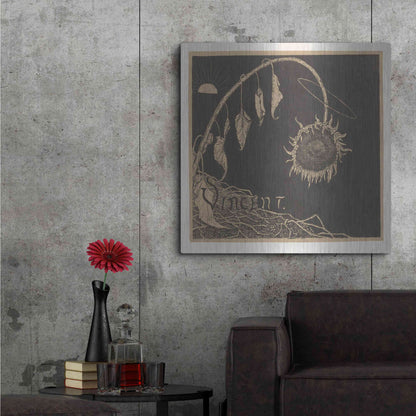 Luxe Metal Art 'Tentoonstelling der Nagelaten Werken Van Vincent Van Gogh, Amsterdam' by Richard Roland Holst, Metal Wall Art,36x36