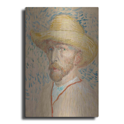 Luxe Metal Art 'Zelfportret Selfportrait' by Vincent Van Gogh, Metal Wall Art