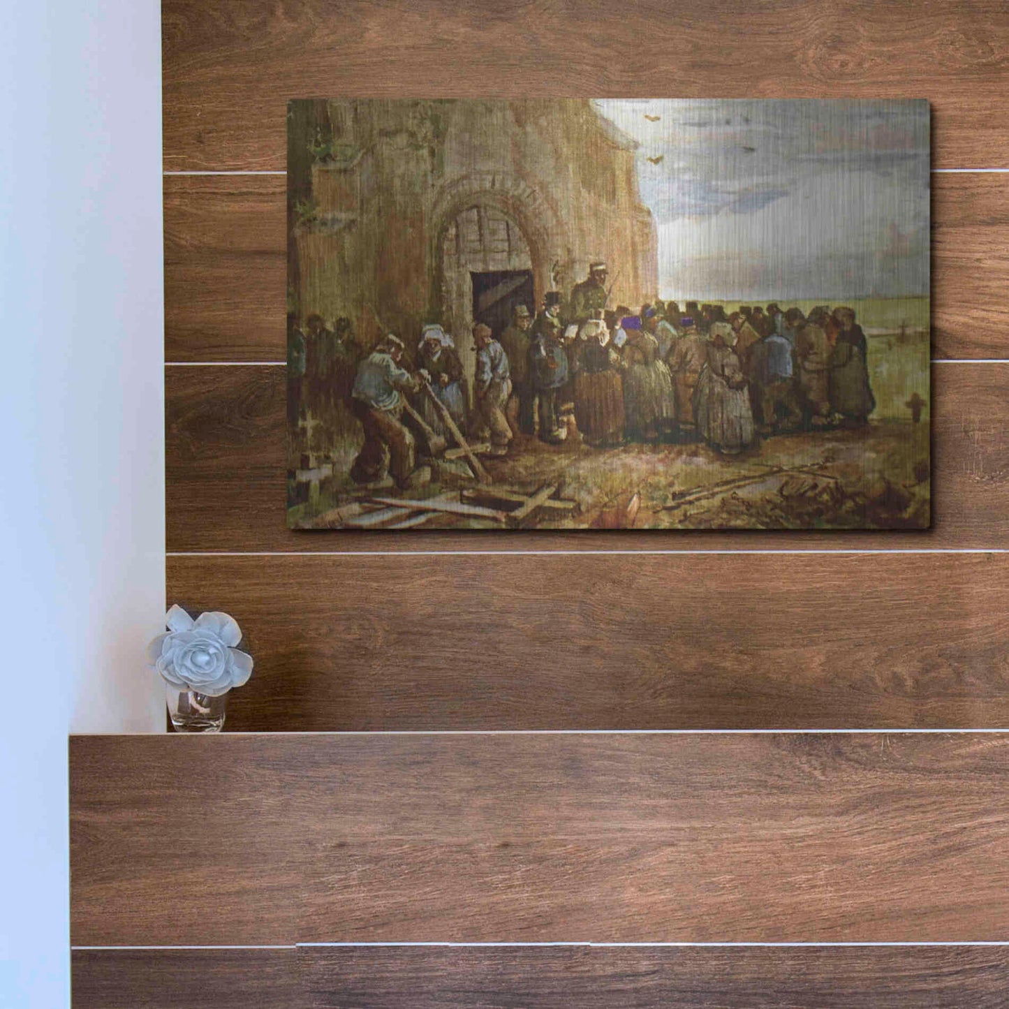 Luxe Metal Art 'Vincent Van Gogh 03' by Vincent Van Gogh, Metal Wall Art,16x12