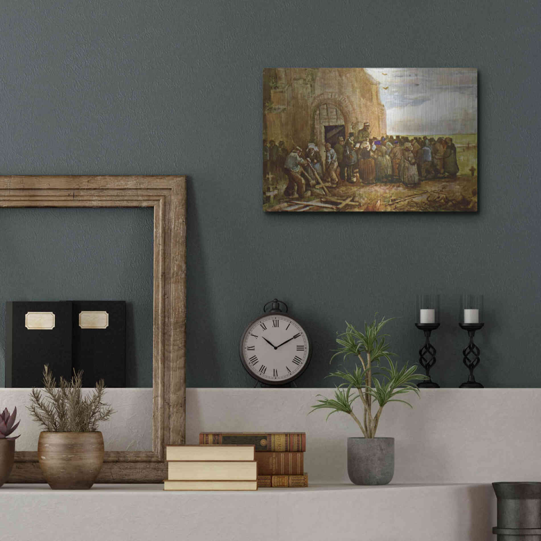 Luxe Metal Art 'Vincent Van Gogh 03' by Vincent Van Gogh, Metal Wall Art,16x12