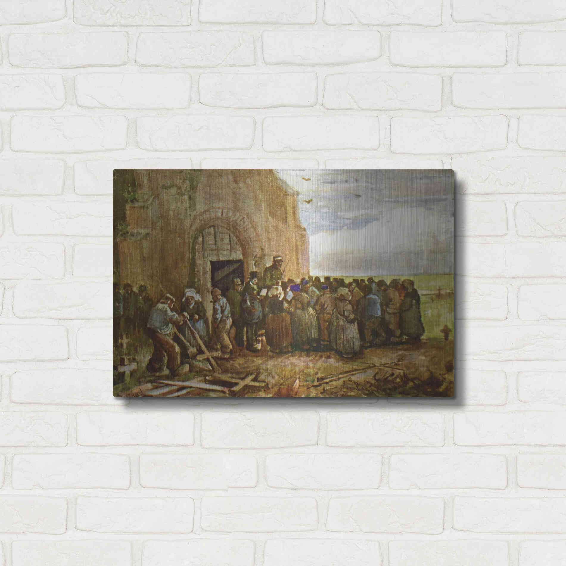 Luxe Metal Art 'Vincent Van Gogh 03' by Vincent Van Gogh, Metal Wall Art,24x16