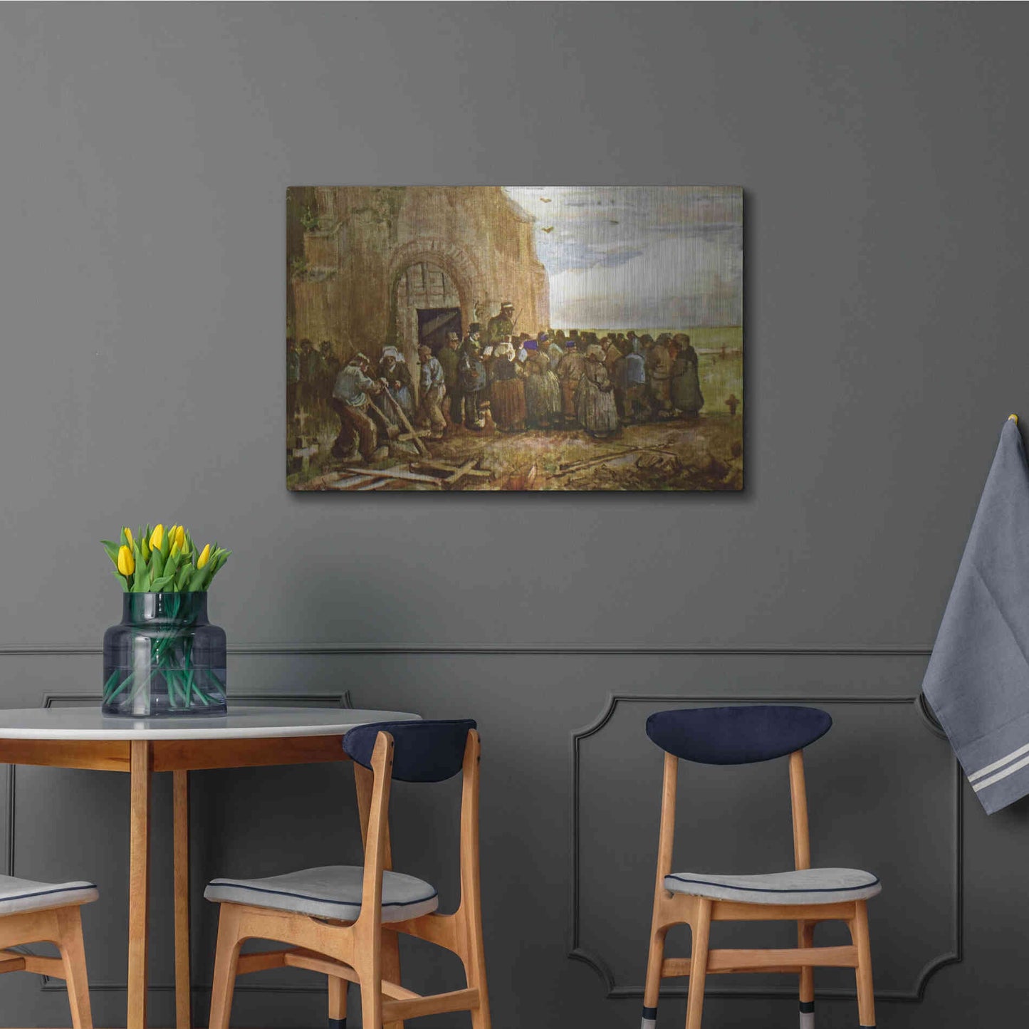Luxe Metal Art 'Vincent Van Gogh 03' by Vincent Van Gogh, Metal Wall Art,36x24