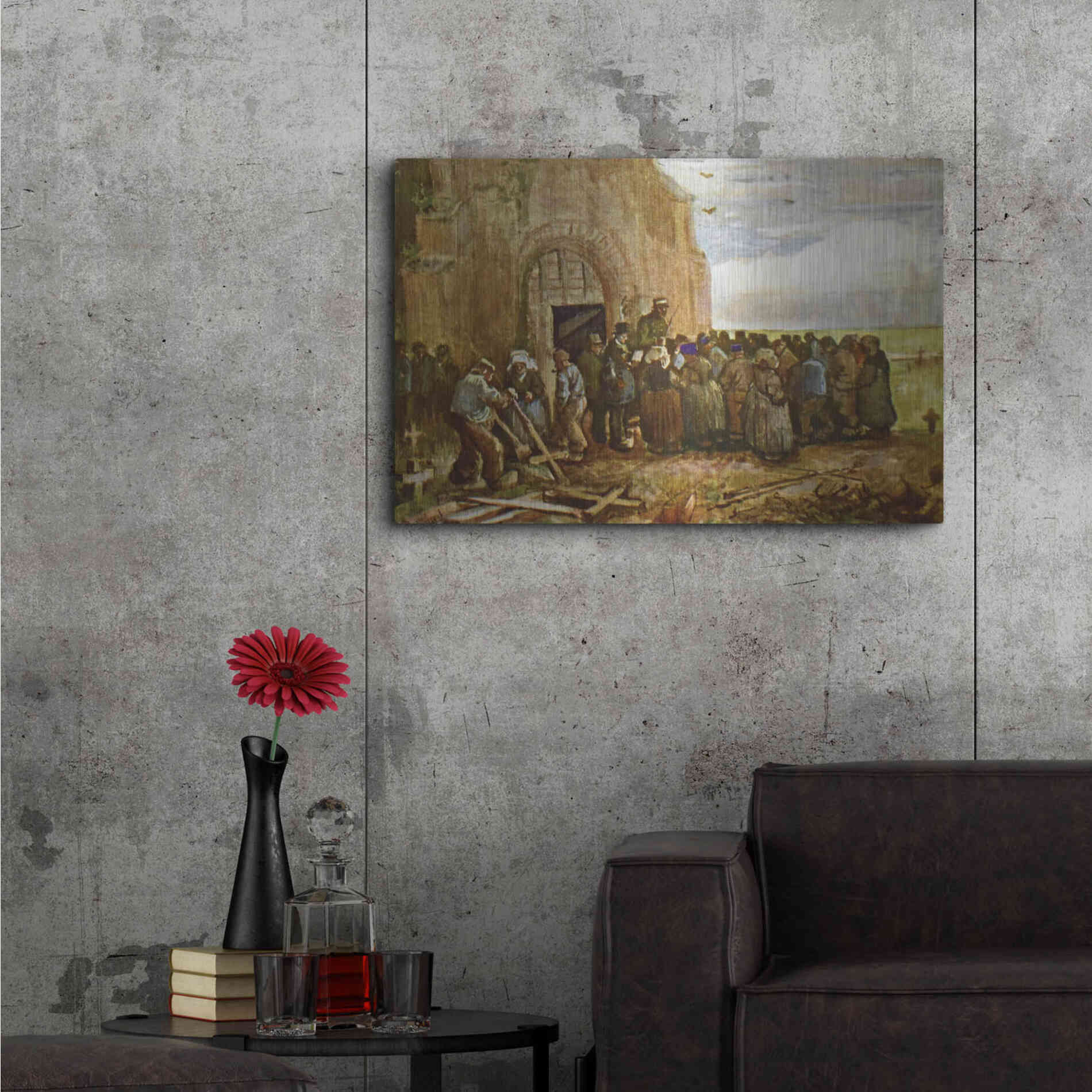 Luxe Metal Art 'Vincent Van Gogh 03' by Vincent Van Gogh, Metal Wall Art,36x24