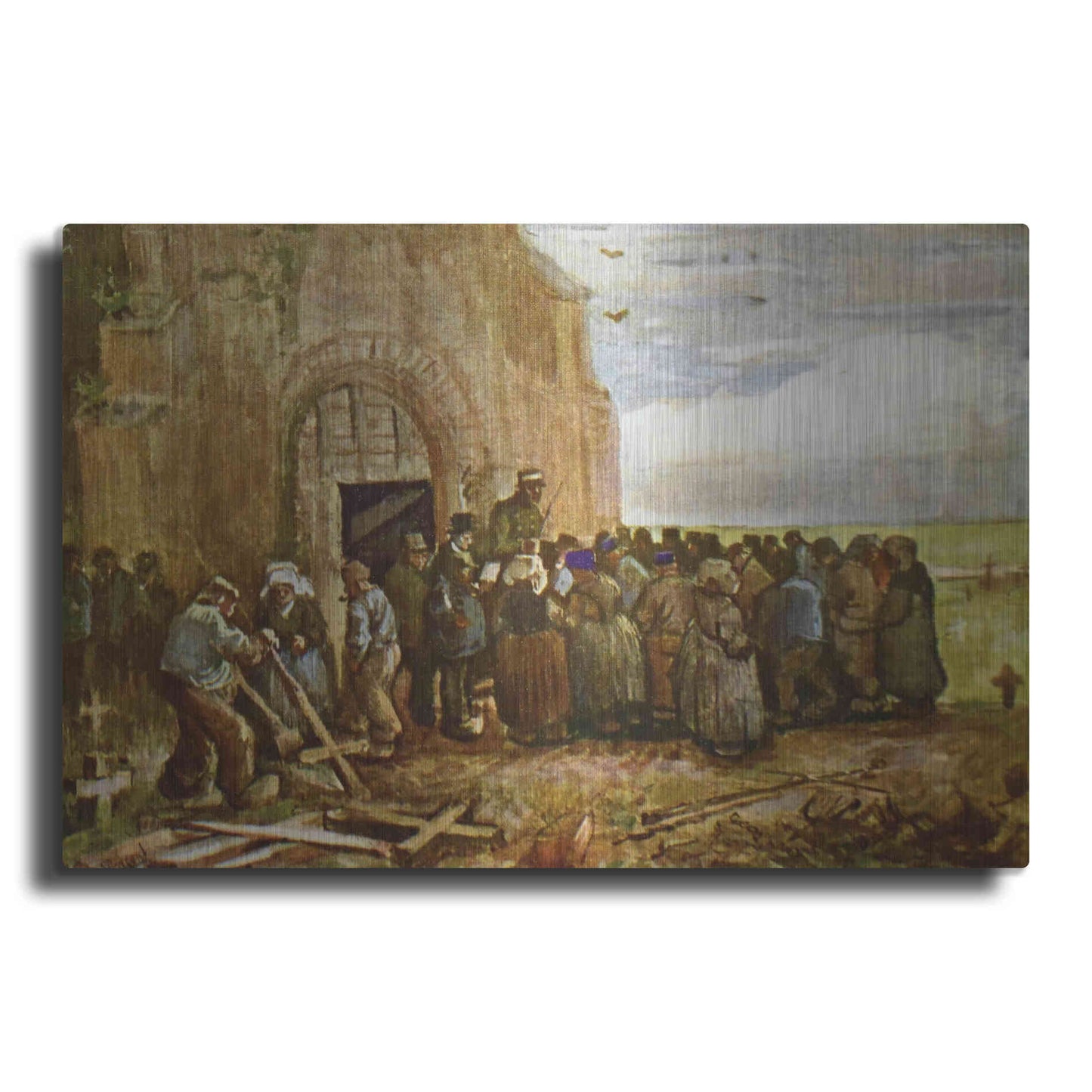 Luxe Metal Art 'Vincent Van Gogh 03' by Vincent Van Gogh, Metal Wall Art