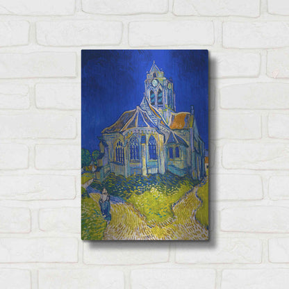 Luxe Metal Art 'The Church In Auvers-Sur-Oise, View From The Chevet' by Vincent Van Gogh, Metal Wall Art,12x16