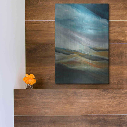 Luxe Metal Art 'Sand Storm' by Jan Griggs, Metal Wall Art,12x16