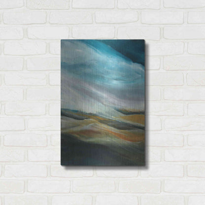 Luxe Metal Art 'Sand Storm' by Jan Griggs, Metal Wall Art,16x24