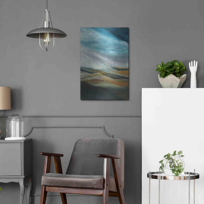 Luxe Metal Art 'Sand Storm' by Jan Griggs, Metal Wall Art,16x24