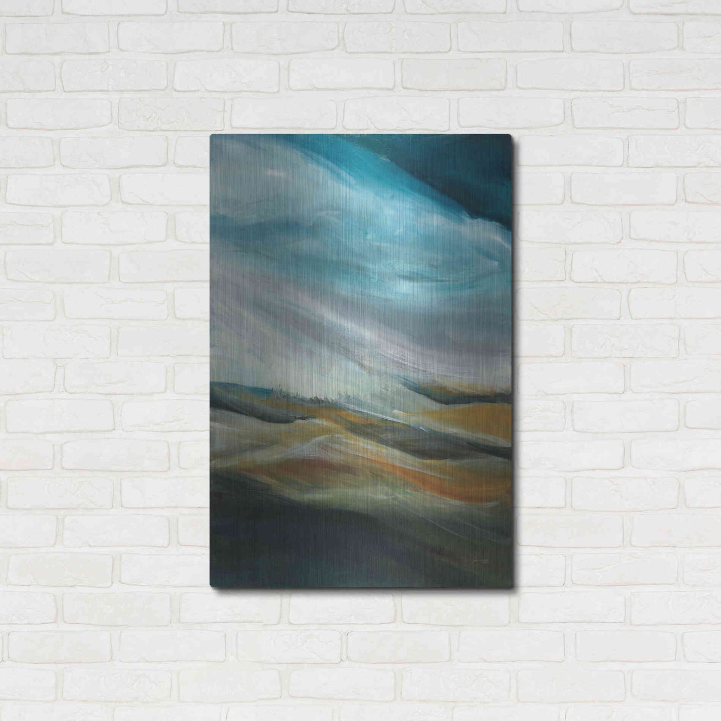 Luxe Metal Art 'Sand Storm' by Jan Griggs, Metal Wall Art,24x36